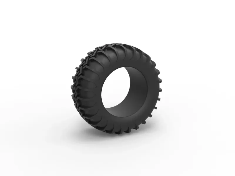 Dune buggy rear tire 29 Scale 1:25