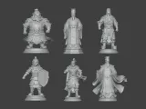 Three Kingdoms character figurines and sculptures Liu Bei-2