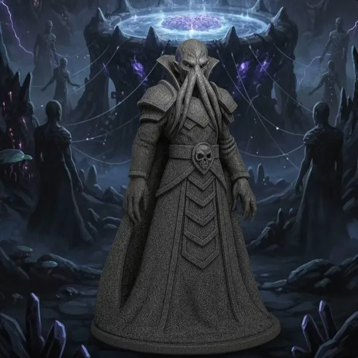 DnD Mind Flayer Miniature (5 cm)
