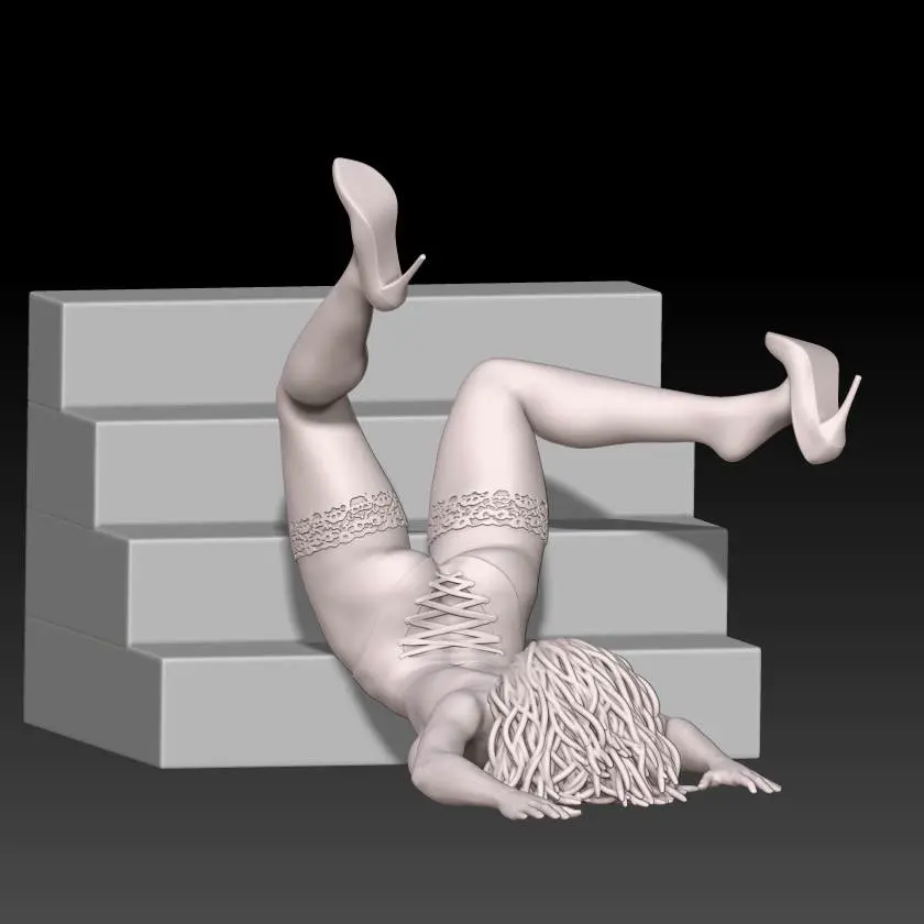 falling down poses 1 3D print model