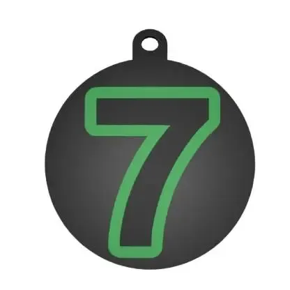 Keychain Number 7