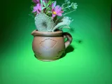 Mug with artificial flowers-5