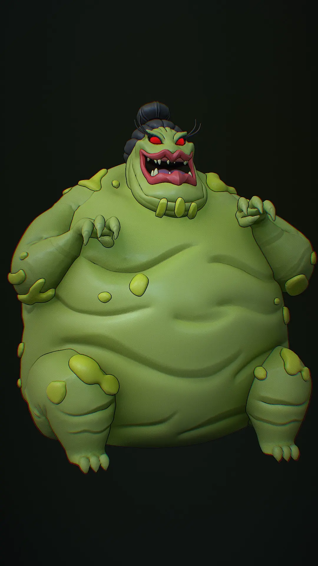 Po Kong 3D Model - Jackie Chan Adventures Villain 