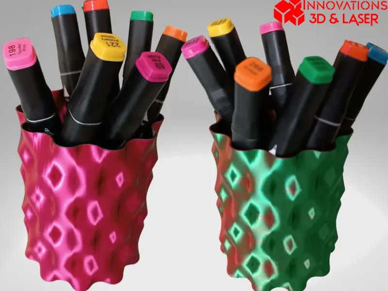 Fișiere 3D - Design geometric cupă creion - Design personalizat