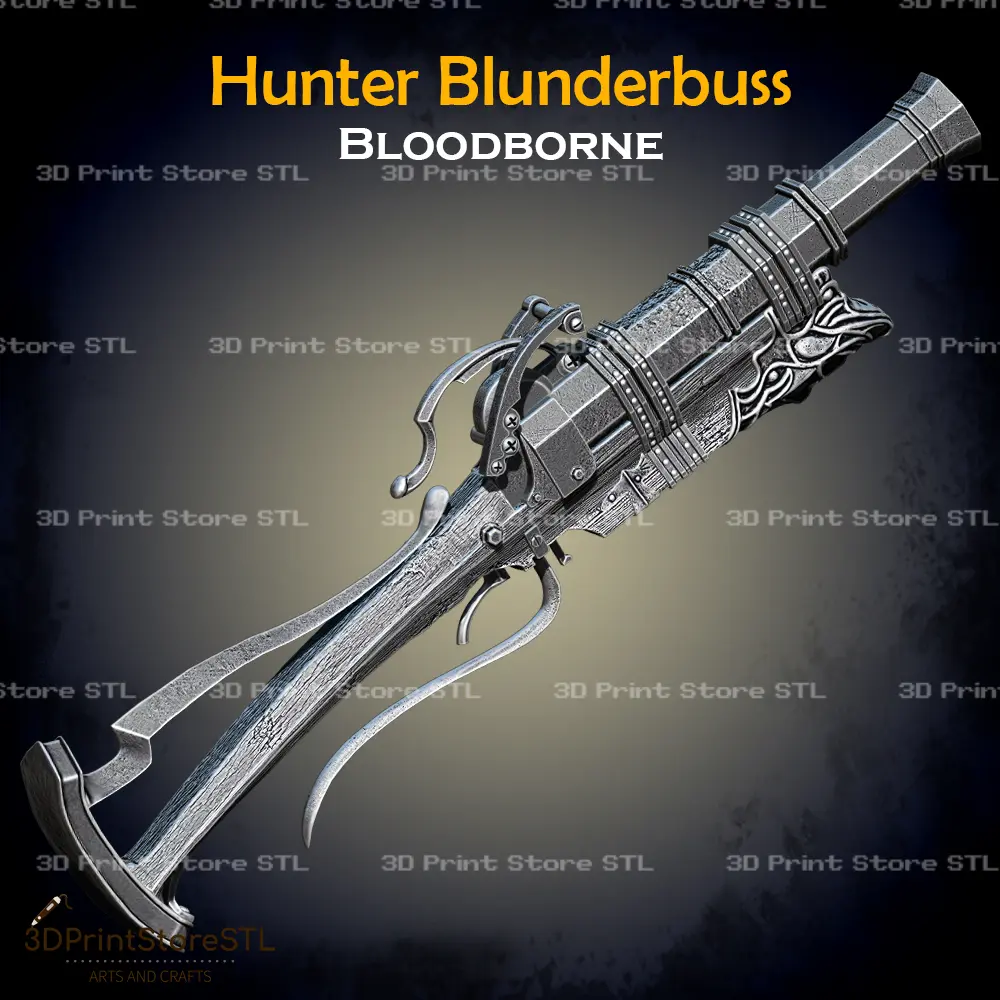 Hunter Blunderbuss Cosplay Bloodborne - STL File | 3D models download ...