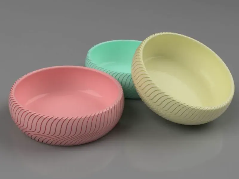 Wave Bowl – Organic Textured Bowl