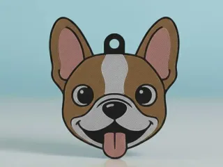 French Bulldog Keychain#4