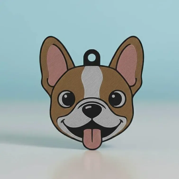 French Bulldog Keychain#4