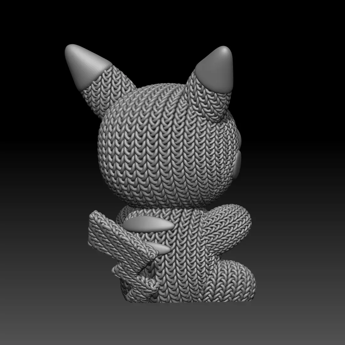 Knitted Pikachu
