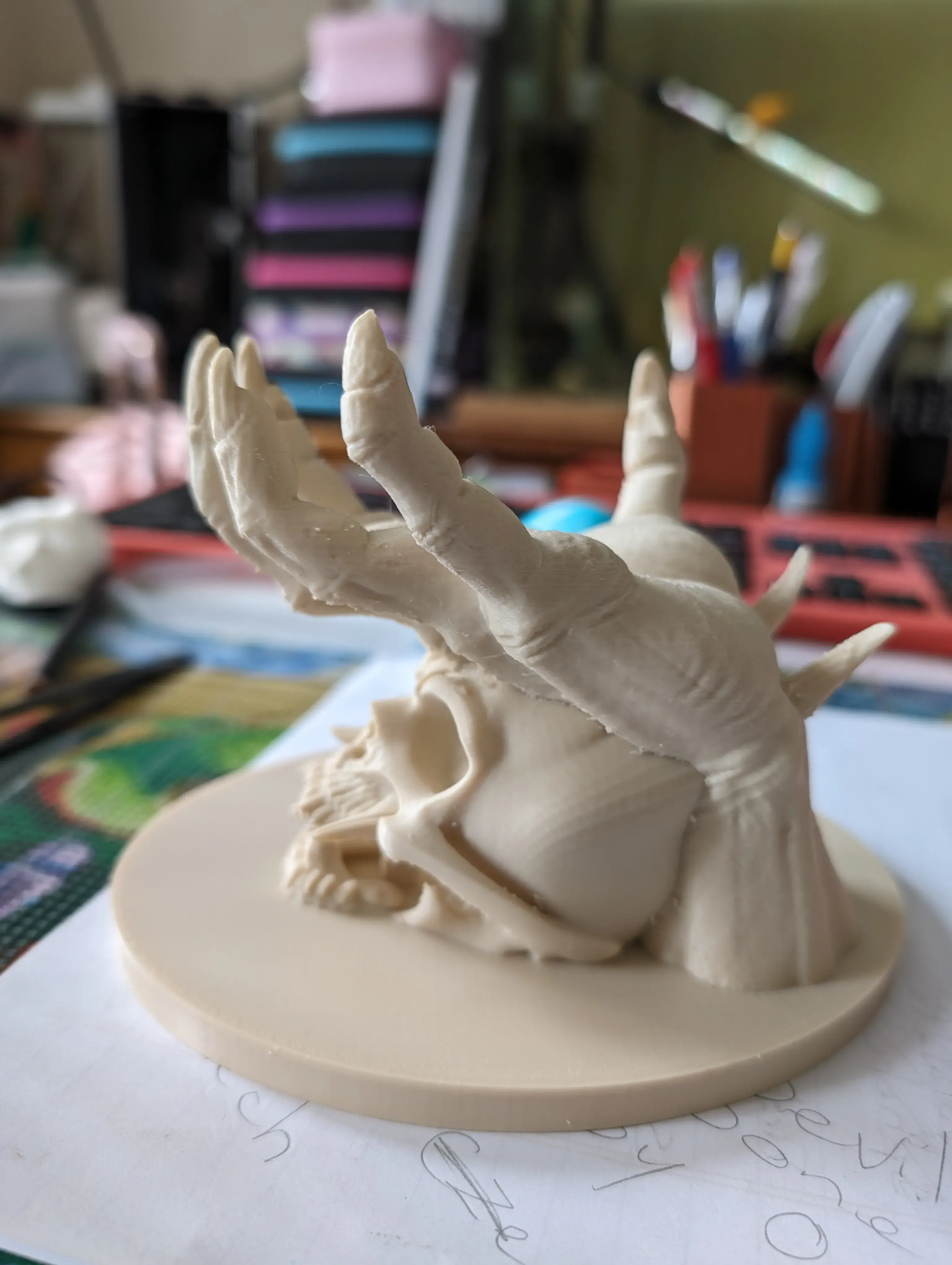 Devil Animal Scull & Hand