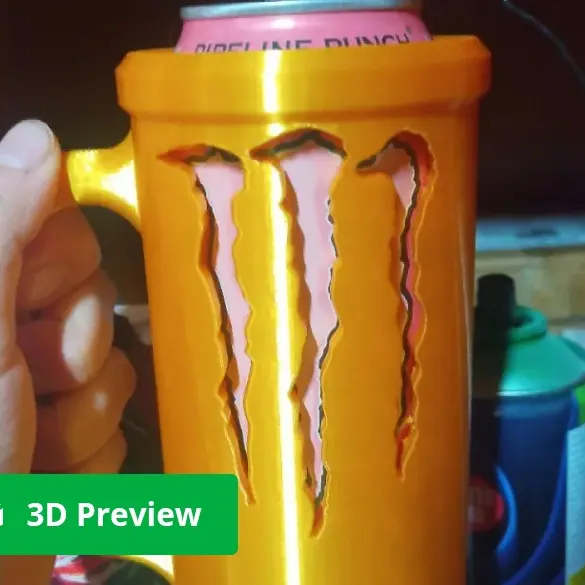 3D Printer Files | 3MF File | Monster Energy Can Holder | Creality Cloud