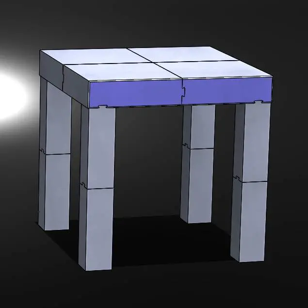 Jointed K1/K1C table support