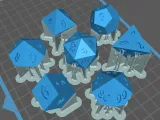 Dice Masters – Ready to Print - 7 Piece Set – Waves Font-1