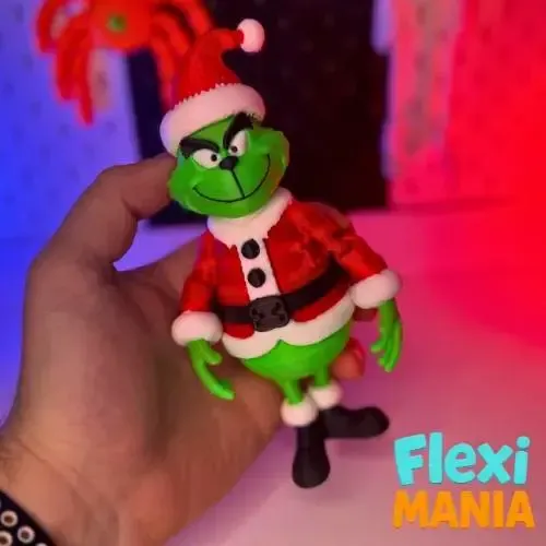 Flexi Grinch | Articulated Christmas Model