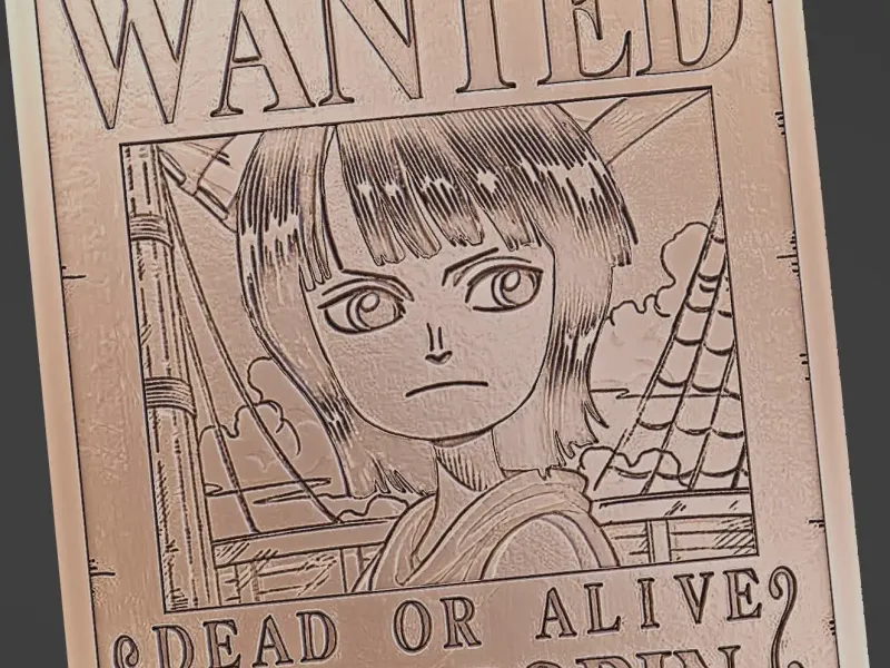 Nico Robin wantedposter - One Piece