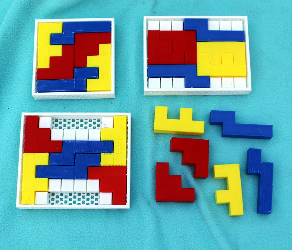Nine Hexomino Puzzles