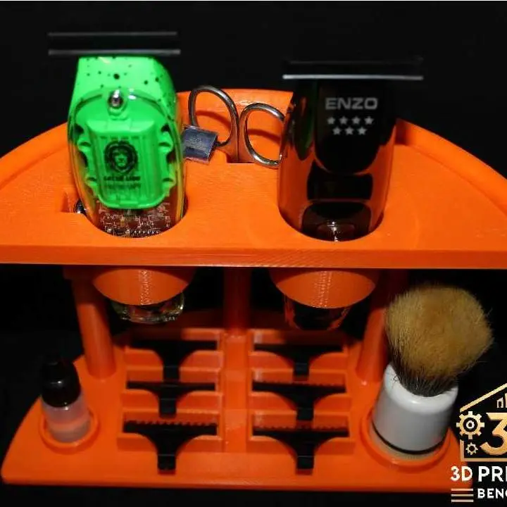 Barber Tool Holder Base – Custom Grooming Organizer