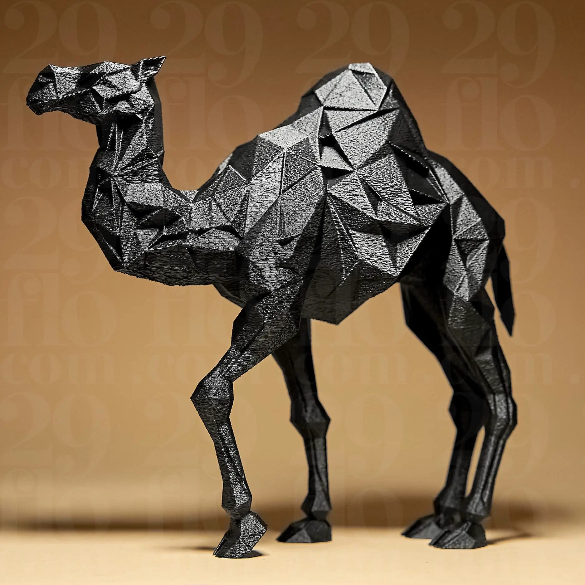 3D Printer Files | 3MF File | Geometric Camel Figure | Creality Cloud
