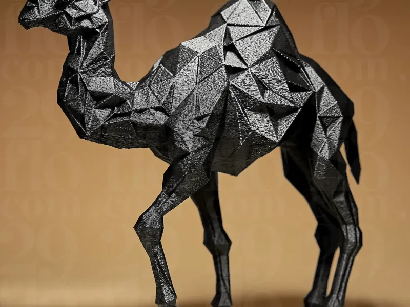 Geometrische kameelfiguur