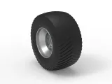 Rear wheel from Pulling tractor 3 Scale 1:25-8