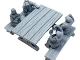 Dining villagers (SITTING FOLKS)-7