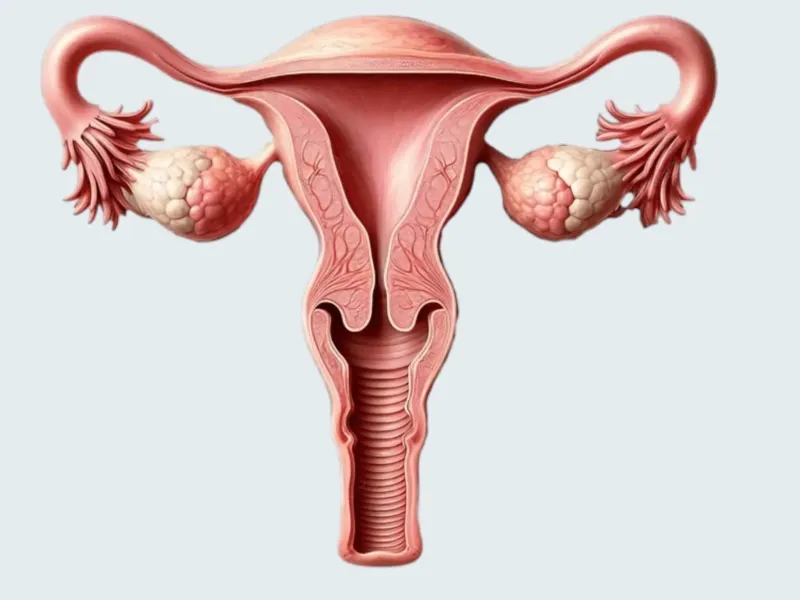 Anatomical Model of the Uterus and Ovaries