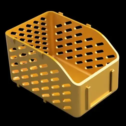 Stackable Storage Container with Label Slot A