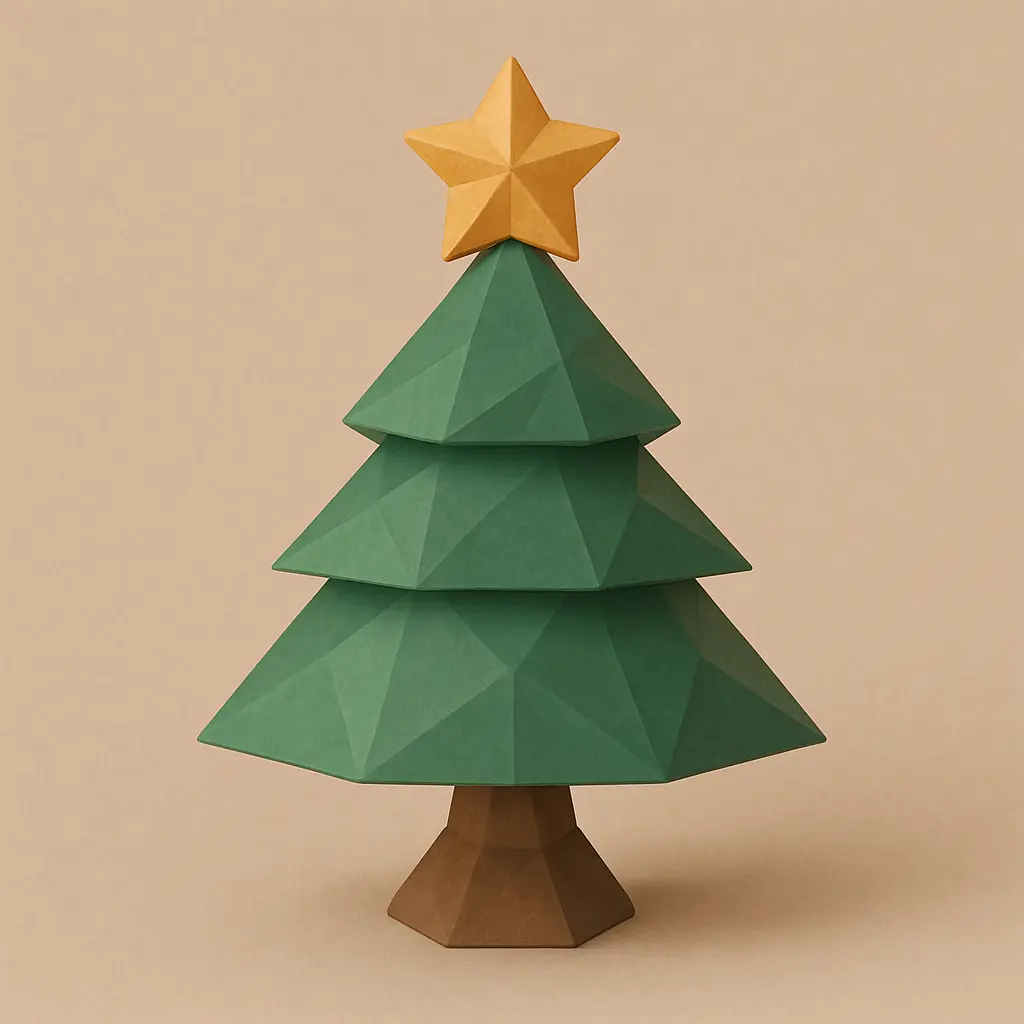 Low poly Christmas tree 