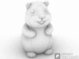 guinea pig - 3MF, STL - Print in place, No Support-3
