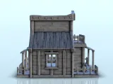 Western saloon with floor and fence (1) - western usa acw mo-5