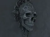 Gothic Skull Wall Mount - Wall Decoration-3