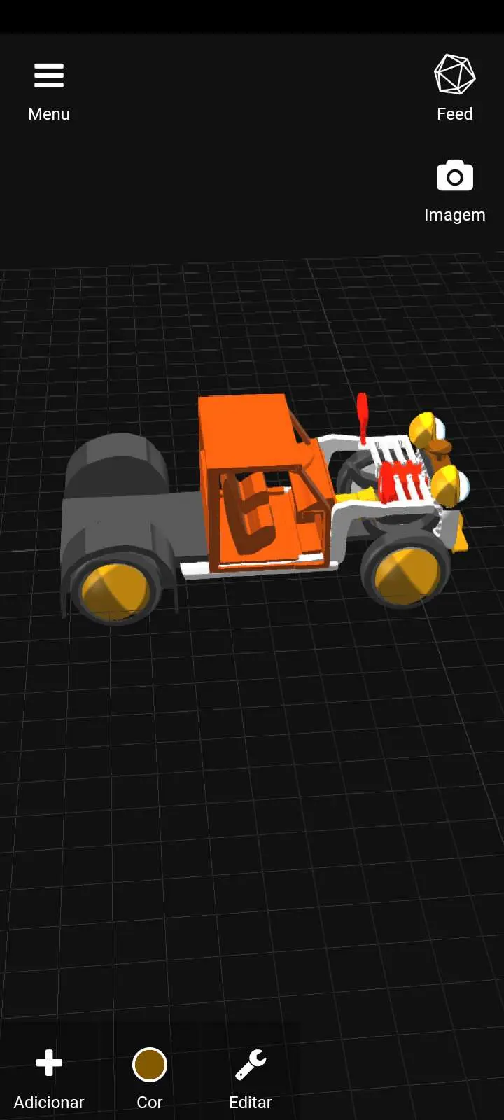 Hot hod with motor V8