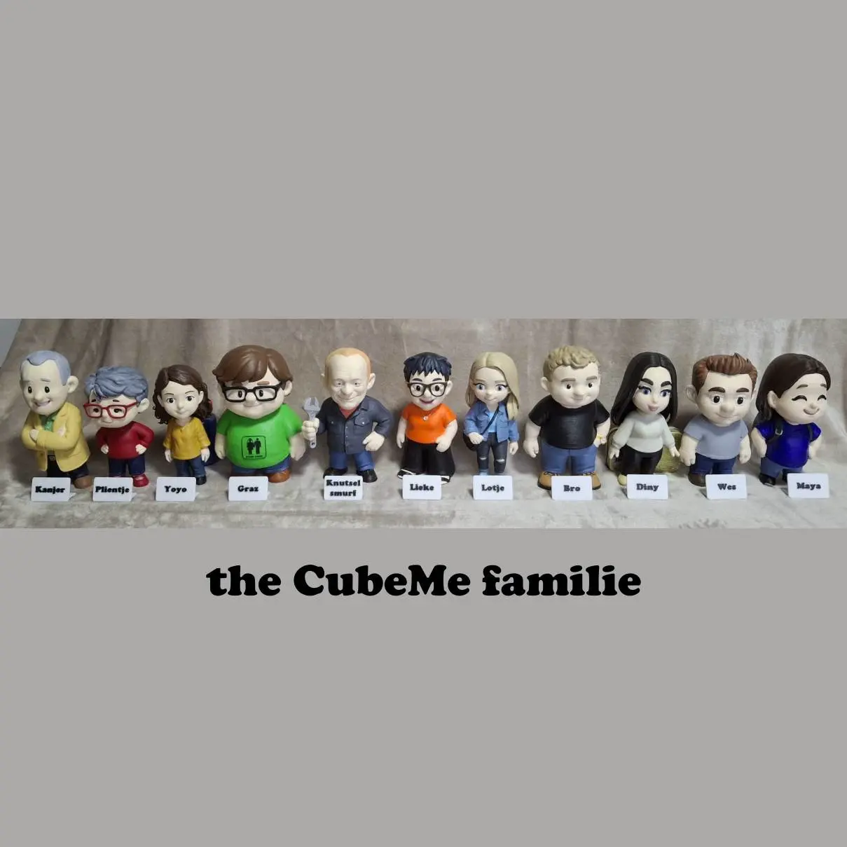 3D Printer Files | 3MF File | Familie - CubeMe | Creality Cloud