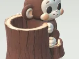 Cute Monkey pencil holder-4