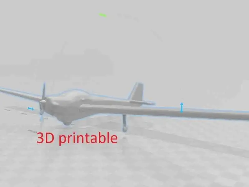 Disque SF-25 Falke modèle d'avion modèle d'impression 3D