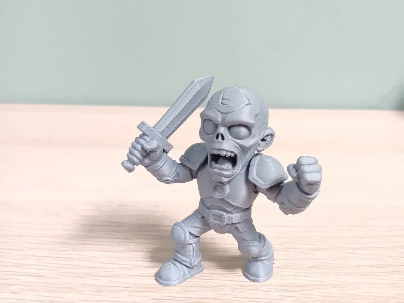 Zombie Knight Figurine (Sword Raised)