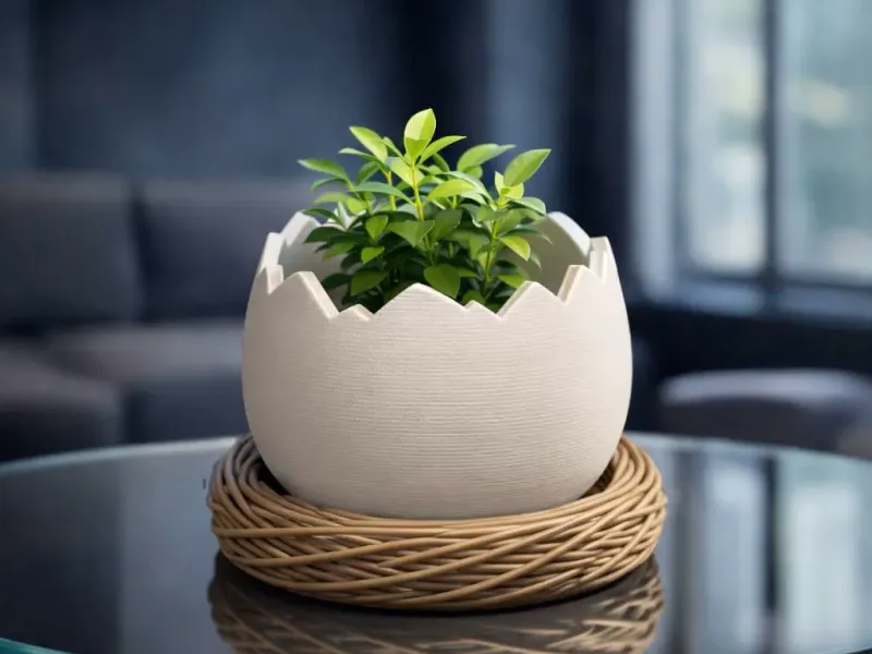Cache-pot en Œuf Cassé | Pot d'Œuf de Pâques dans un Nid