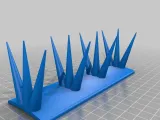 Bird Spikes for a Curved Ridge Tile-0