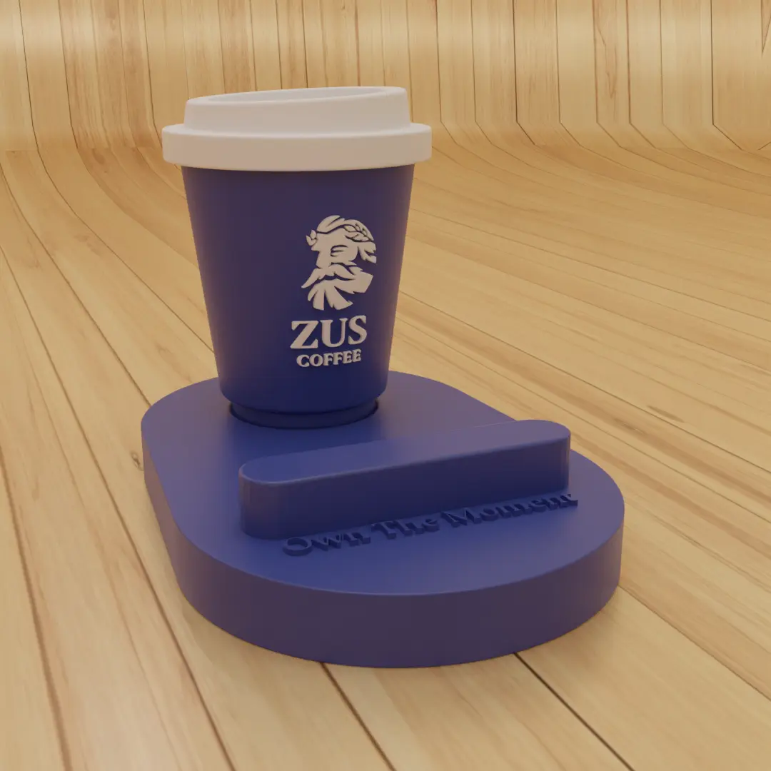 ZUS Phone Stand - Hot Cup - Thunder Blue