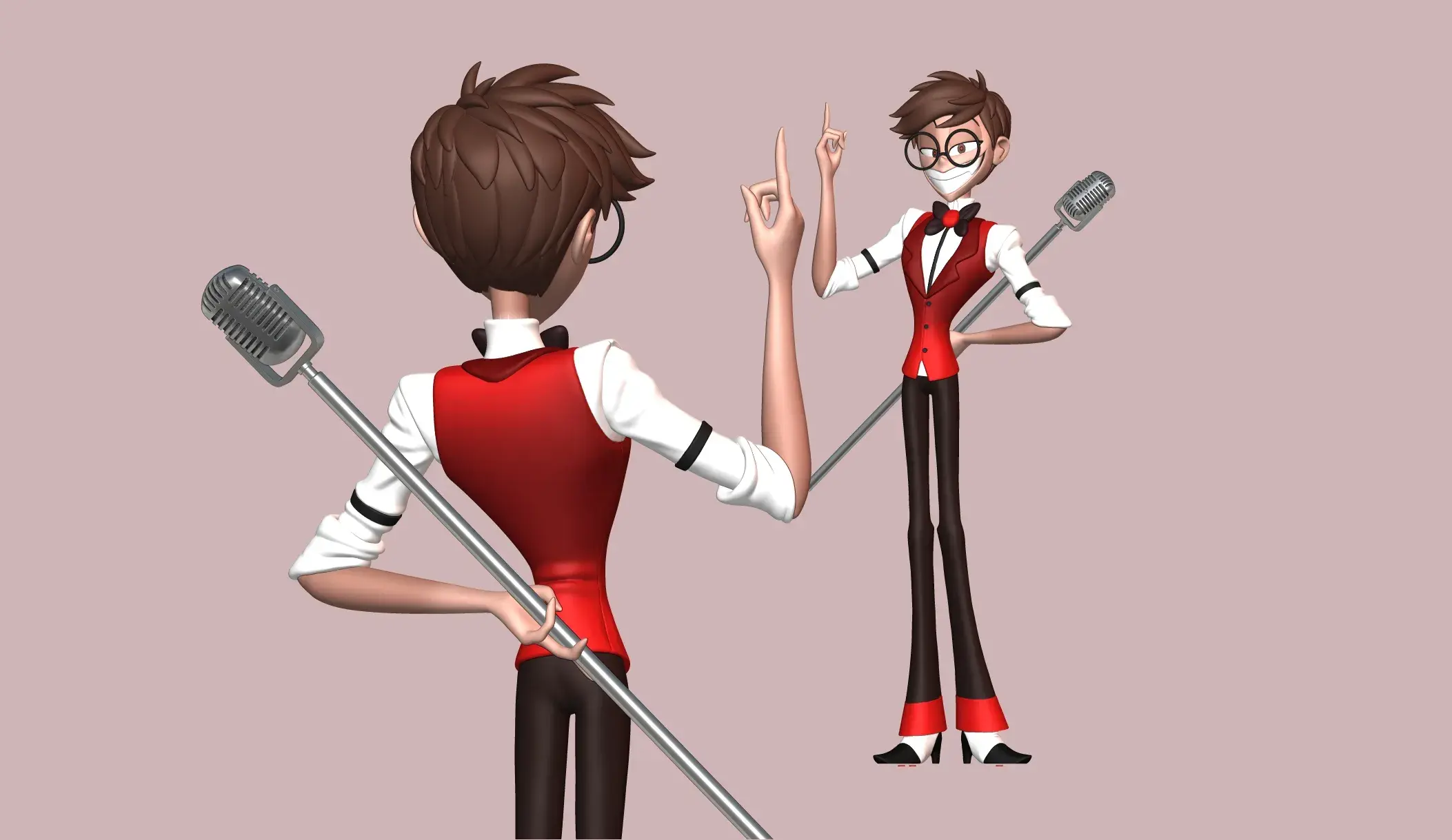 Characters & Creatures STL indir - Alastor Human Hazbin Hotel