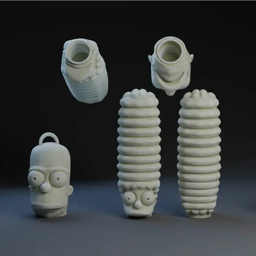 🚲 Marge & Homer Valve Stem Caps – 3D Printable Bike Accesso