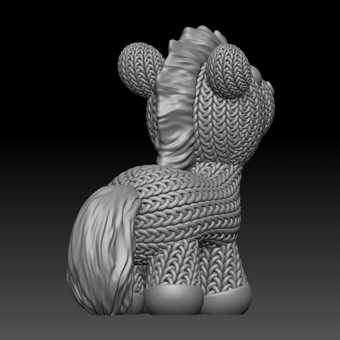 Knitted Horse