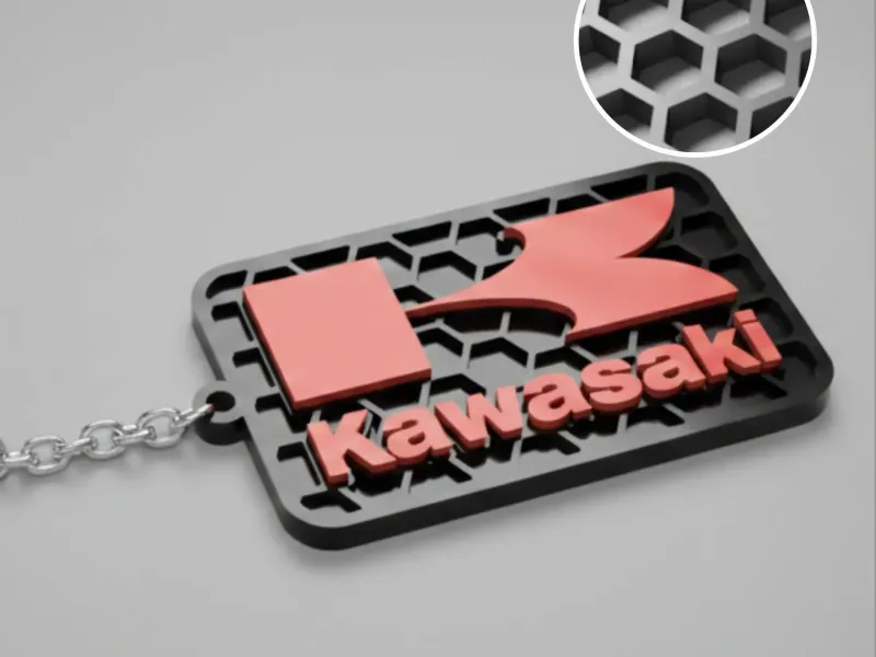 Брелок с логотипом Kawasaki