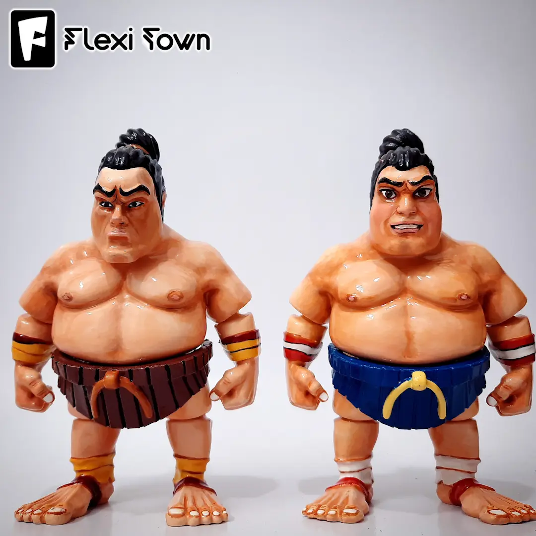 Flexi Print-in-Place Sumo Wrestlers