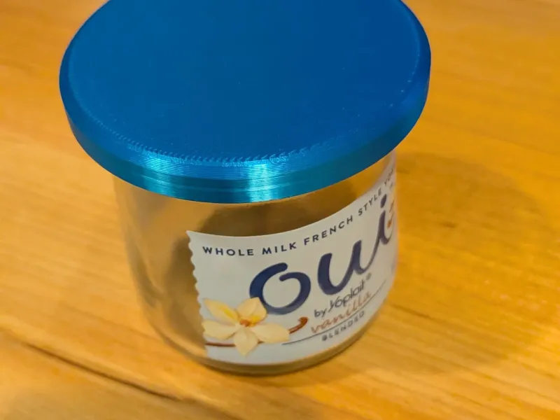 Couvercle pour pot de yaourt Yoplait OUI
