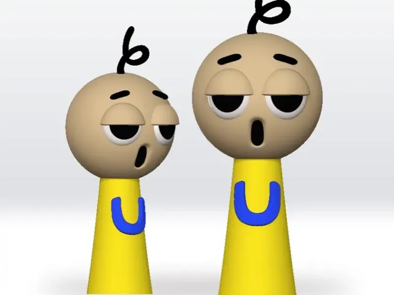 Sprunki STL Empty Polo Phase 4 STL file 3D Model Character