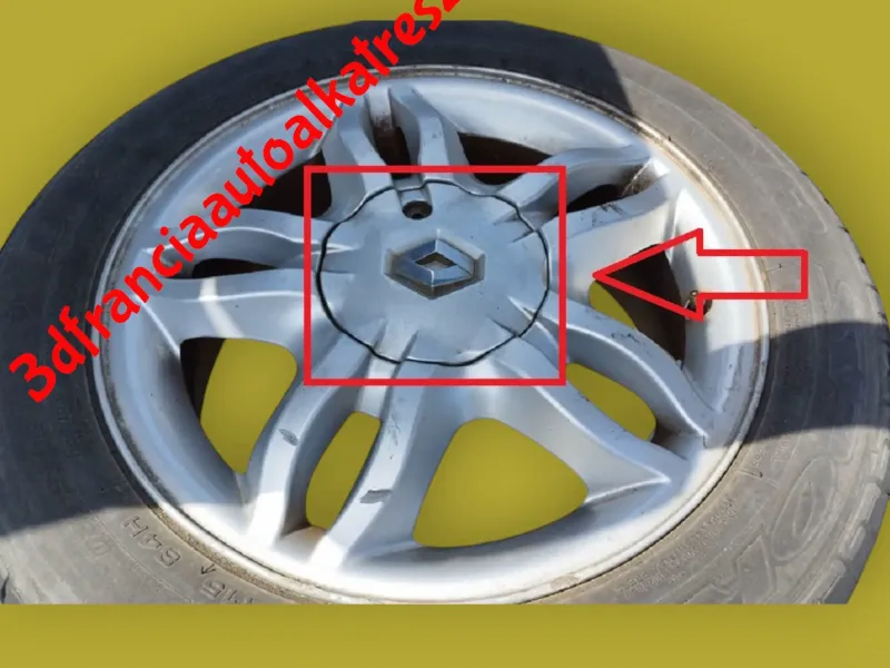 Renault Clio Mk3 könnyűfém keréktárcsa középső sapka–Mahonia