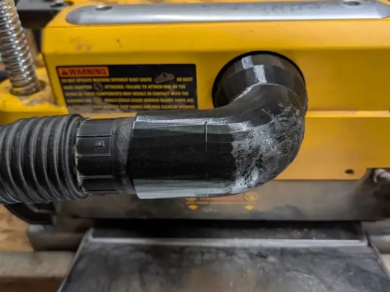 Dewalt DW735 Thickness Planer Dust Collection 1.5x 90adapter