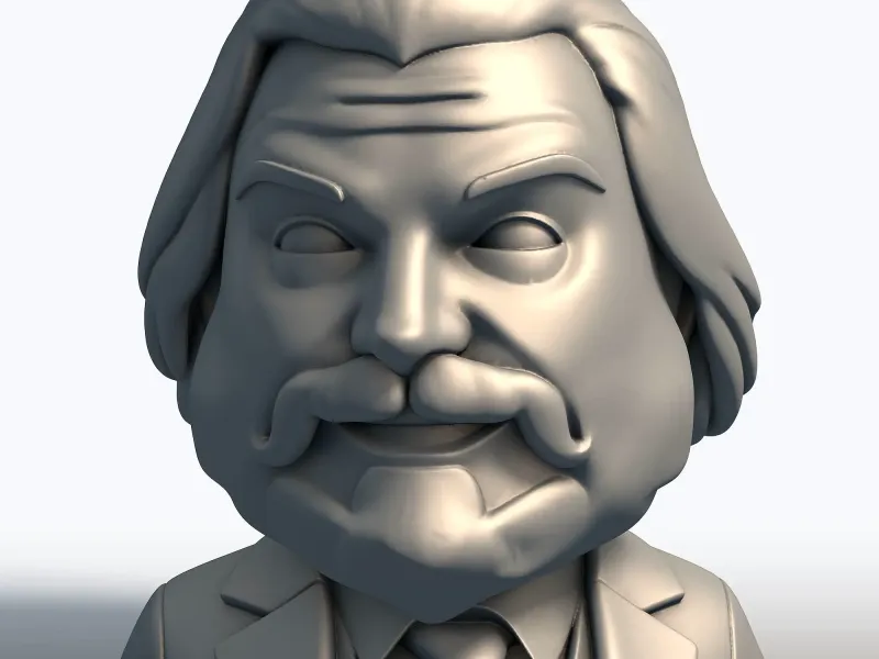 Jack Black Bust – Funny Celebrity Fan Art 3D Printable STL