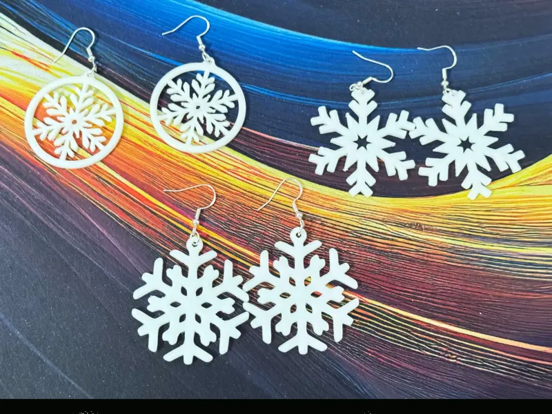 Snow earrings